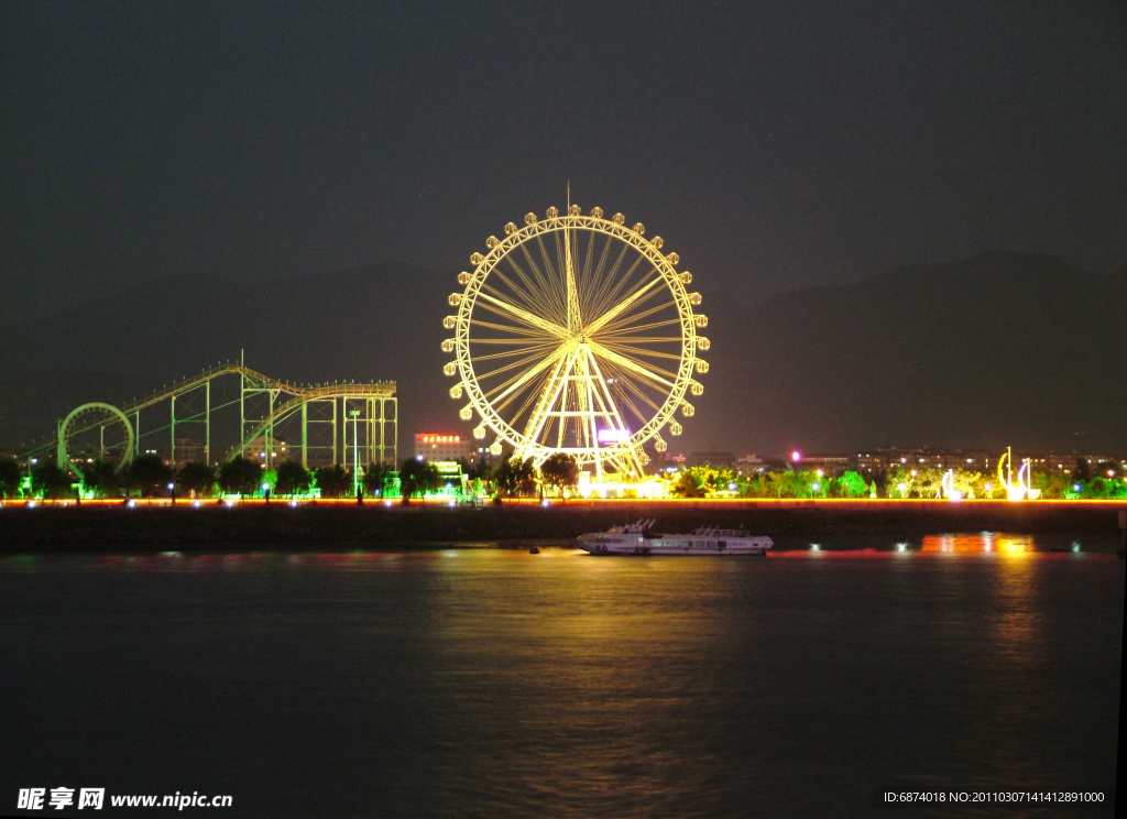 温州 江心屿 夜景