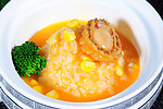 玉米鲜鲍捞饭