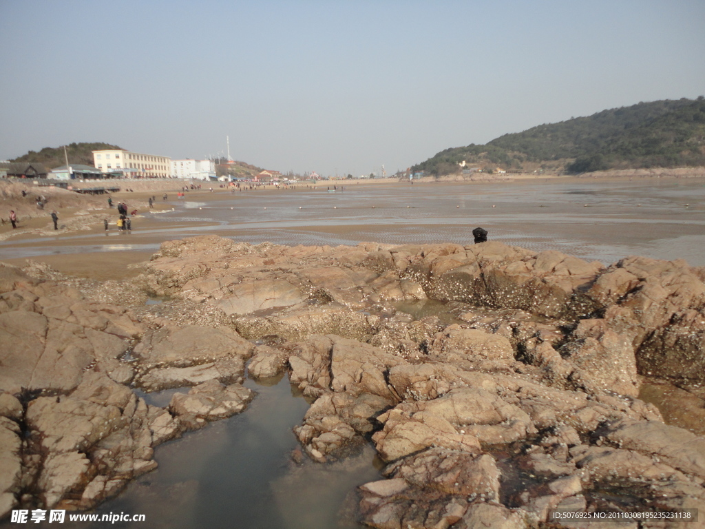 宁波北仑洋沙山海滩