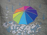 缤纷雨伞
