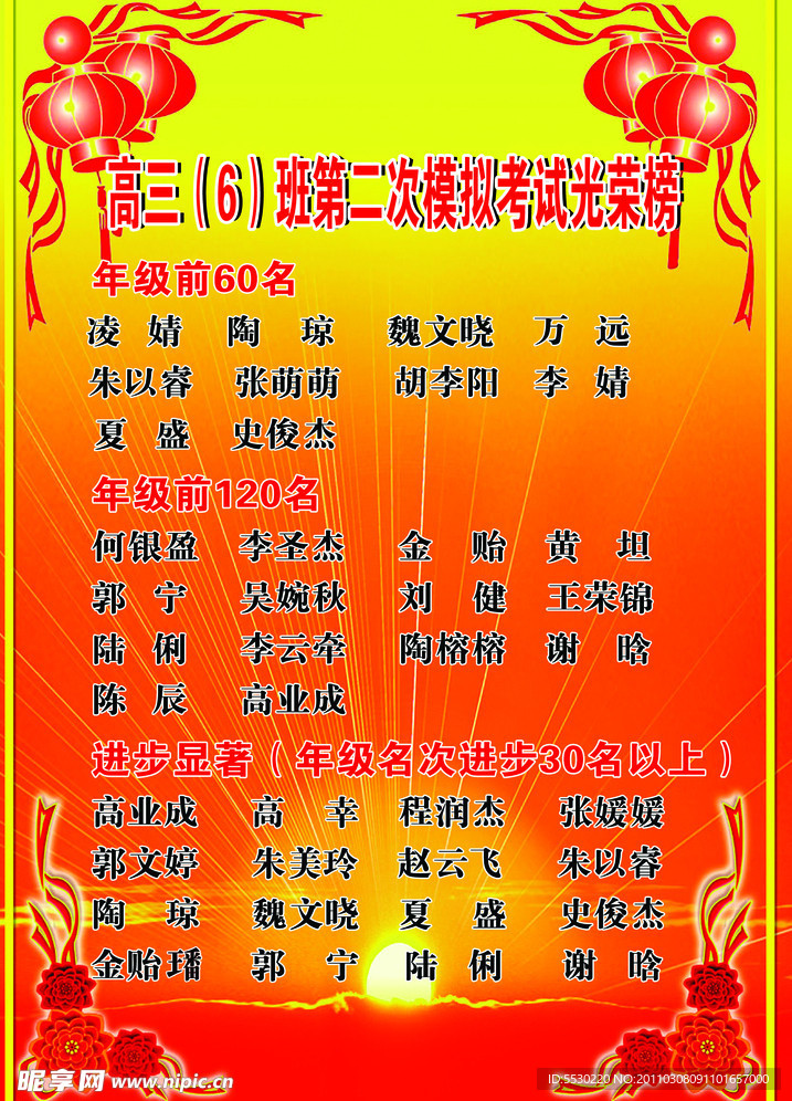 光荣榜
