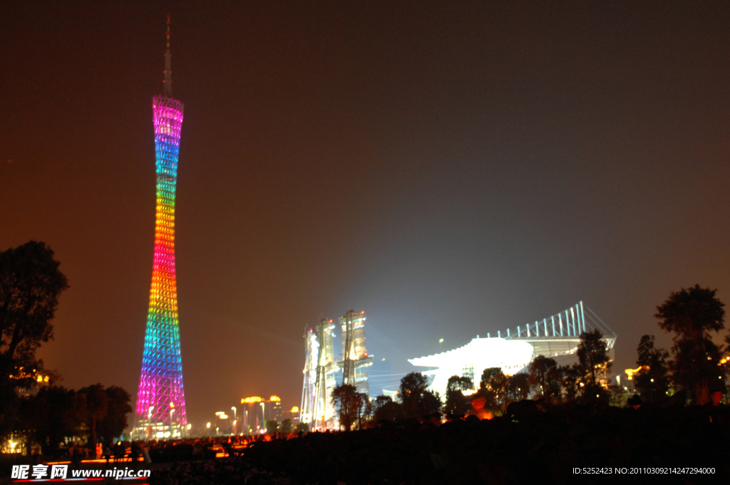 广州珠江新城夜景