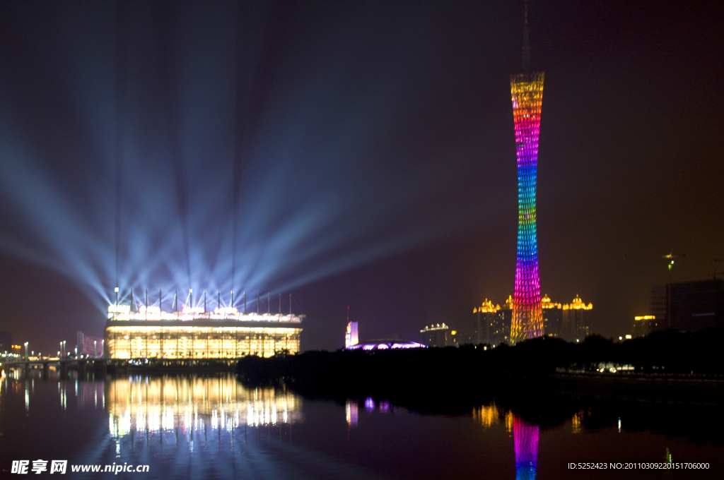 广州珠江新城夜景