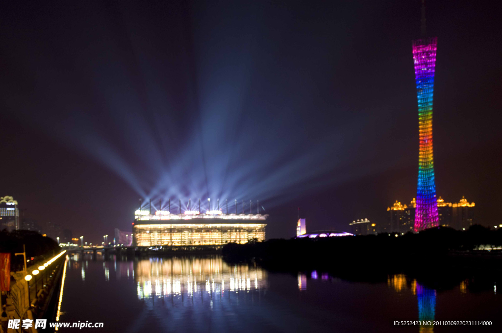 广州珠江新城夜景