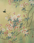 蝶舞海棠春意浓