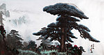 国画松树