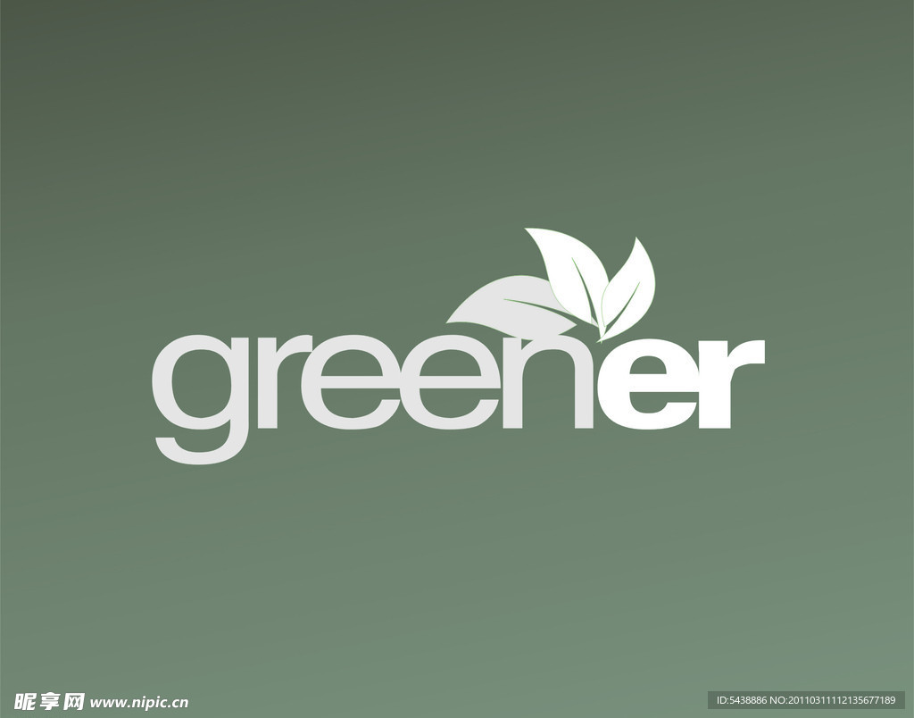 greener标志 叶子