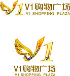V1购物广场logo