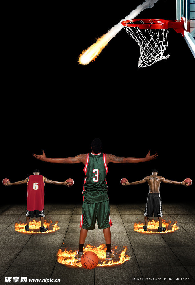 男篮篮球 运动创意宣传