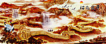 山水画 迎客松