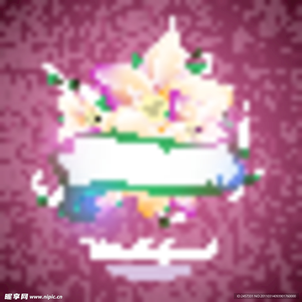 梦幻花纹时尚花纹花朵
