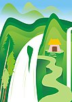 矢量山水画