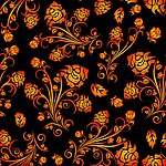 金黄色欧式花纹