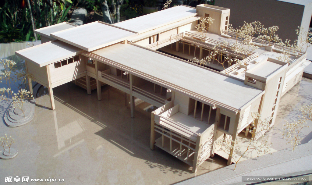 日式建筑模型