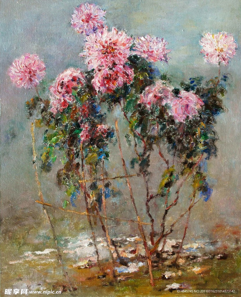 花卉油画