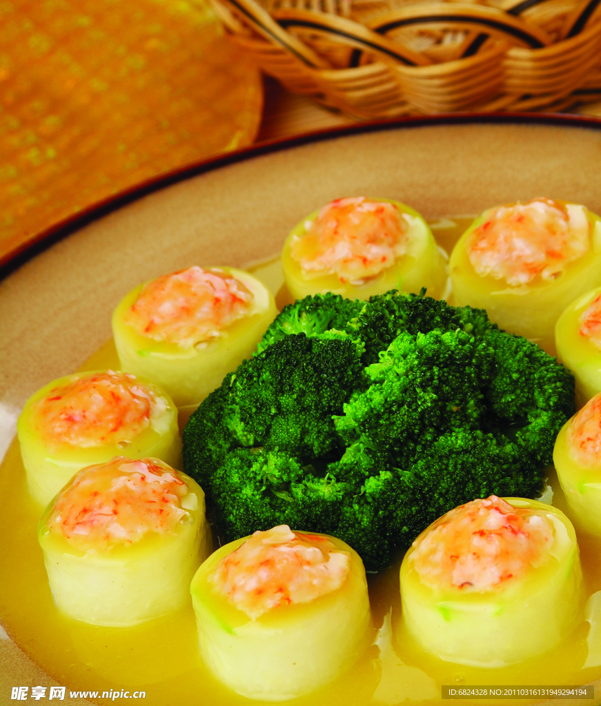 鲜虾让瓜环环 美食