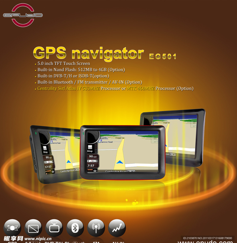 电子产品GPS海报