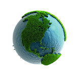 绿色地球模型