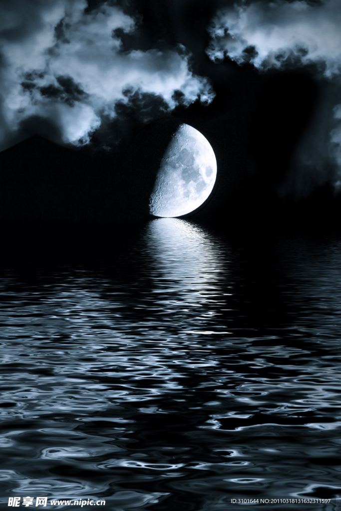 海上的月色