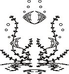 雕刻花 白描 花边底纹