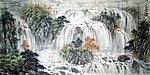 无款山水画