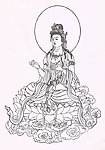 白描观音