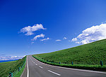 蓝天白云绿野公路
