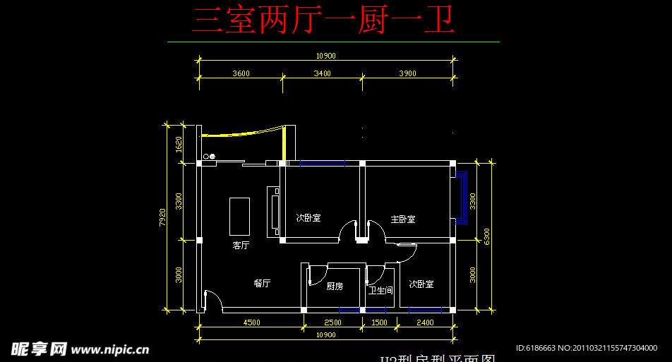 CAD平面图