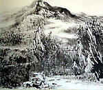 黄卫生水墨山水画