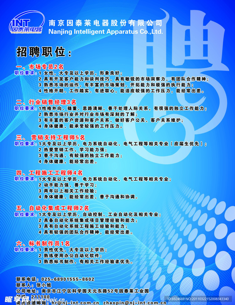 企业招聘海报