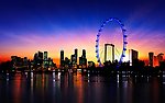 新加坡摩天轮夜景