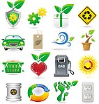 eco主题图标矢量素材