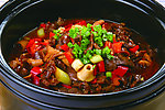 鸡血焖鸡杂