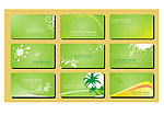 2011绿色名片设计