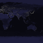 夜晚的地球