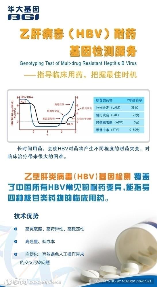 乙肝基因检测X展架