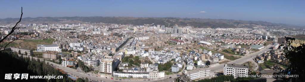 文山市全景图