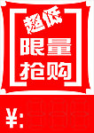 限量抢购价格标签