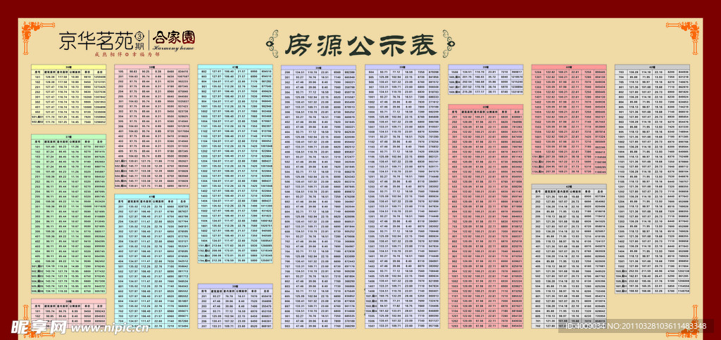 京华茗苑房源表