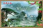 风景如画 迎客松