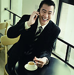 休息的职场男人