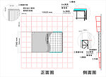 三面翻 钢架结构图