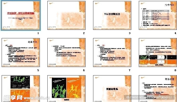 NIKE中国2004约翰逊北京见面会提案版