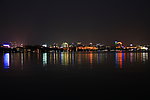杭州西湖湖滨夜景