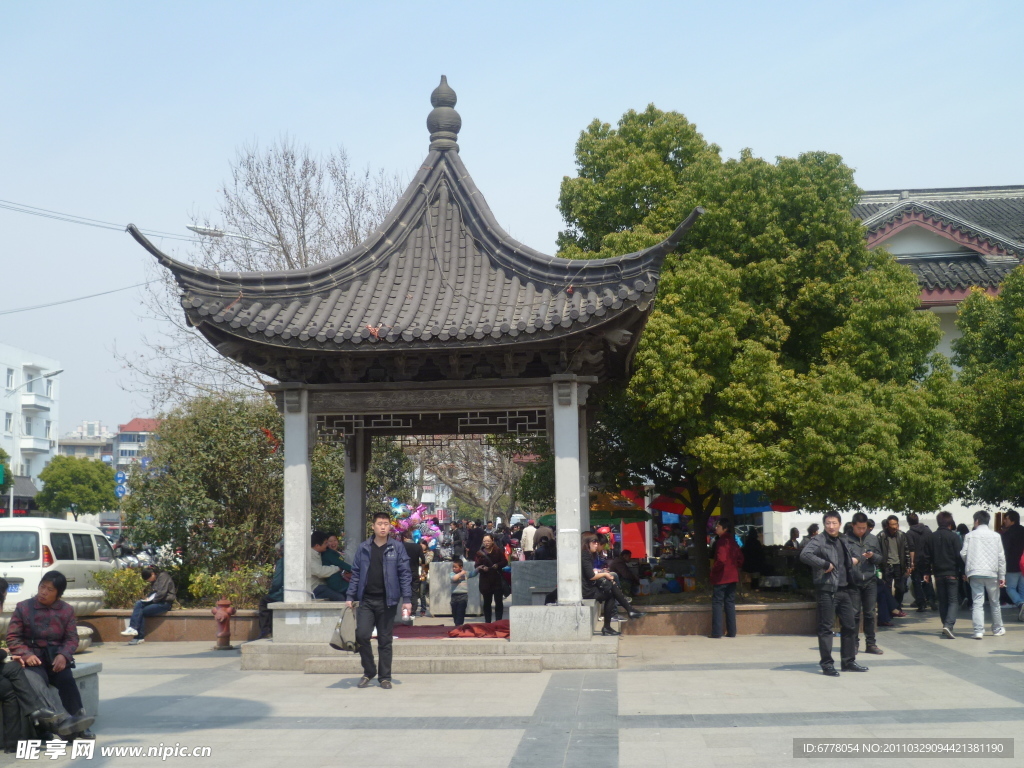 古建筑 亭子