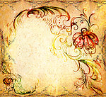 手绘古典花纹花边框底纹