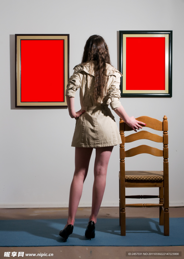 画廊美女