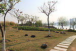 校园河边