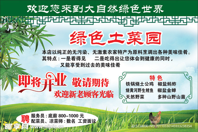 绿色土菜园