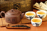 茶壶茶水茶叶